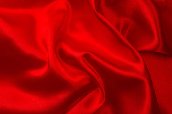 Red silk fabric — Stock Photo, Image