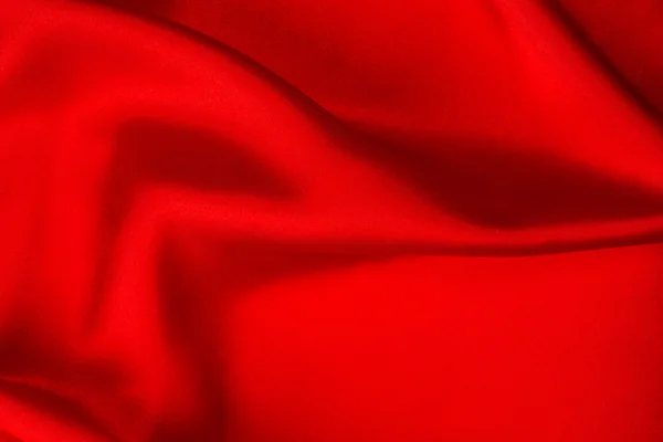 Red silk fabric — Stock Photo, Image