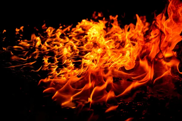 Burning fire flame — Stock Photo, Image