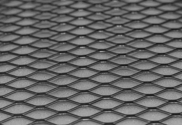 Grille Métallique Avec Motif Géométrique Rhombi Fond Arrière Plan Moderne — Photo