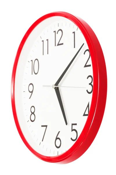 Clock per the red case — Stock Photo, Image