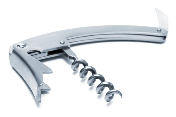 Metalen corkscrew — Stockfoto