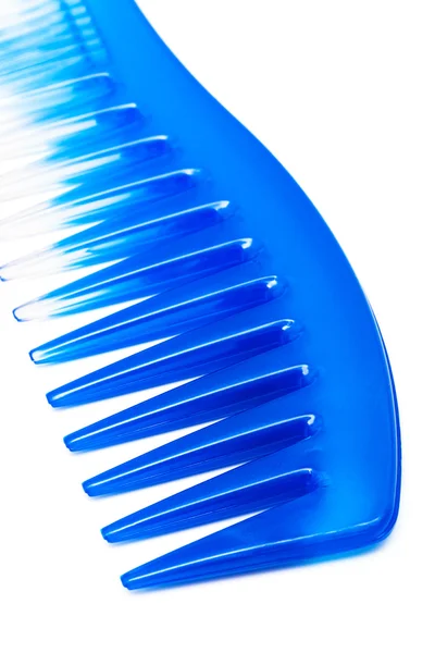 Blue plastic comb — Stock Photo, Image