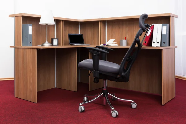 Laptop on desk — Stock Photo, Image