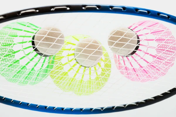 Opeřené pro badminton — Stock fotografie