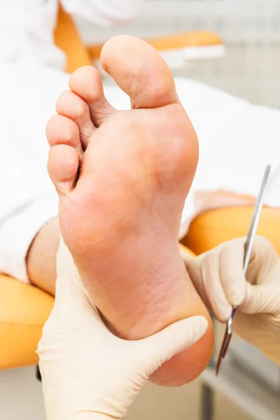 Pedicure voet — Stockfoto