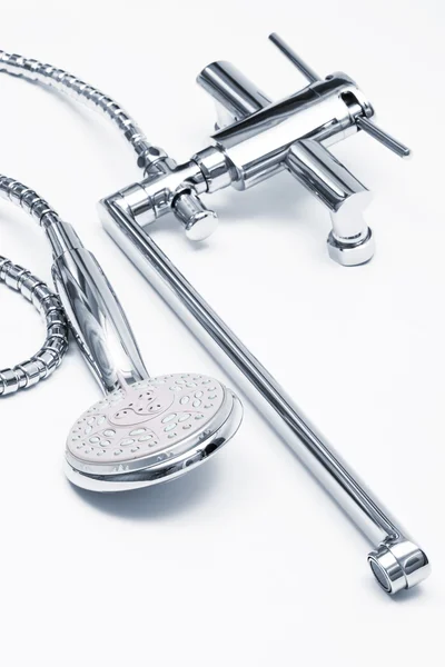 Faucet and shower close up — Stock Photo, Image