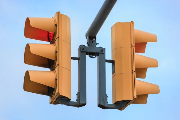 Twee verkeerslichten — Stockfoto