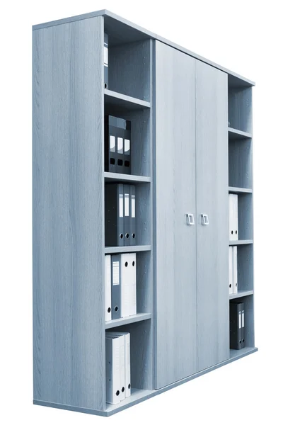 Bookcase with a folders — Stock Photo, Image