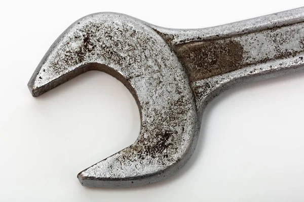 Old Wrench White Background — Stock Photo, Image