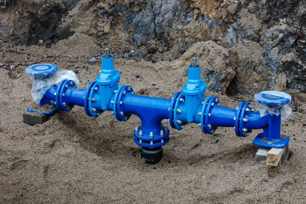 Construcción Nuevo Sistema Abastecimiento Agua —  Fotos de Stock