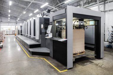 modern basımevi bir baskı için donatım