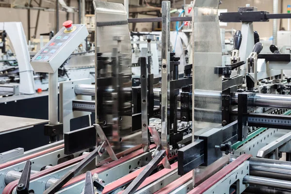 Folding Equipment Modern Printing House — Stock Photo, Image