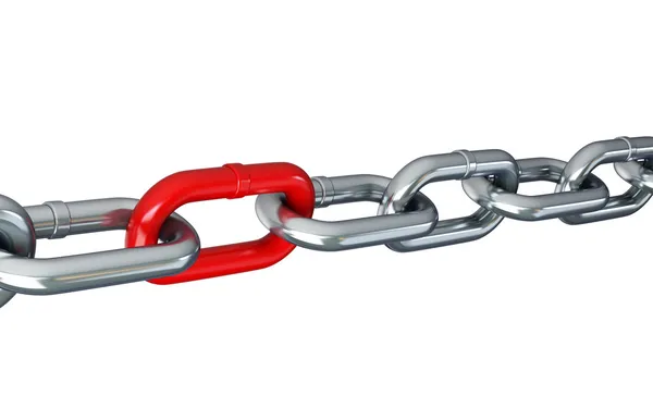 Chain links isolated — Stock Photo, Image