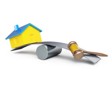 Confiscation of homes, seizure clipart