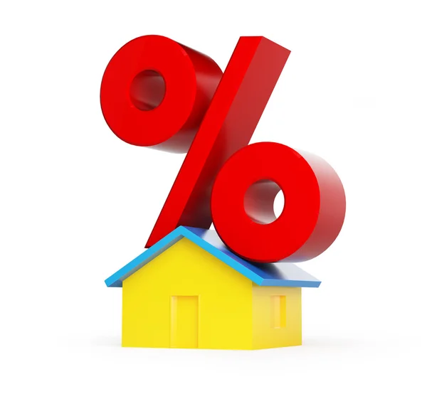Home percent — Stock Photo, Image