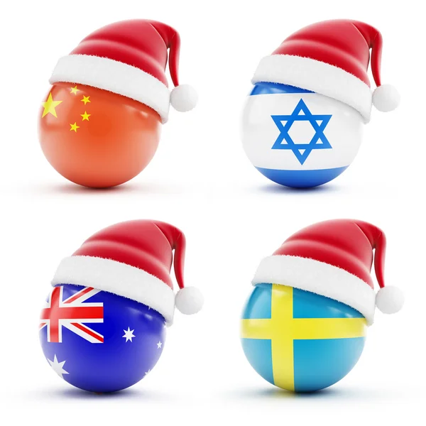 Vánoce v Izraeli, Čína, Švédsko, Austrálie — Stock fotografie
