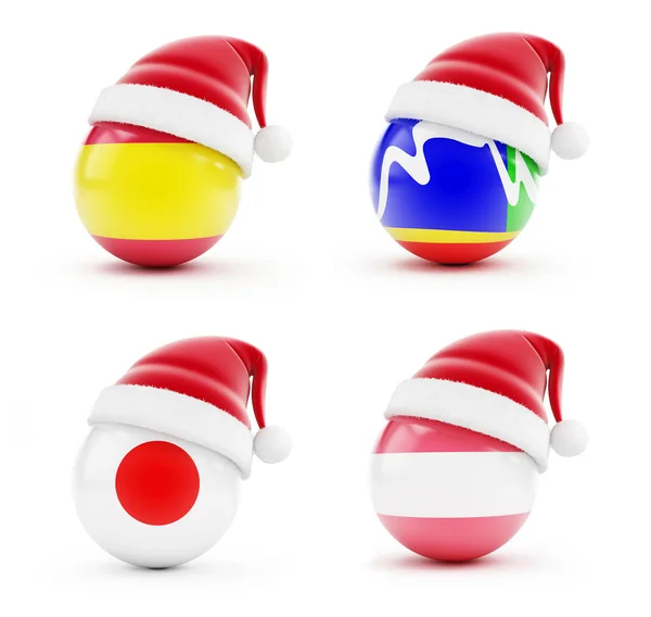 Karácsony Spanyolországban, Japánban, Cape Town, Ausztria — Stock Fotó