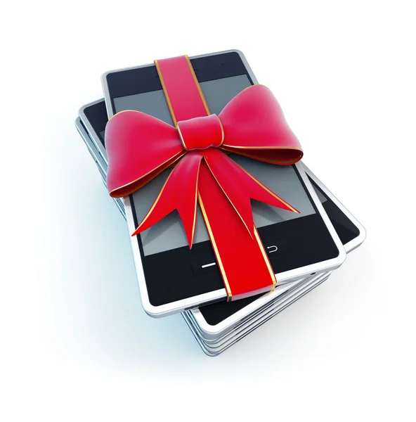 Smartphone-Geschenk — Stockfoto