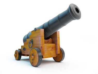 Old pirate cannon