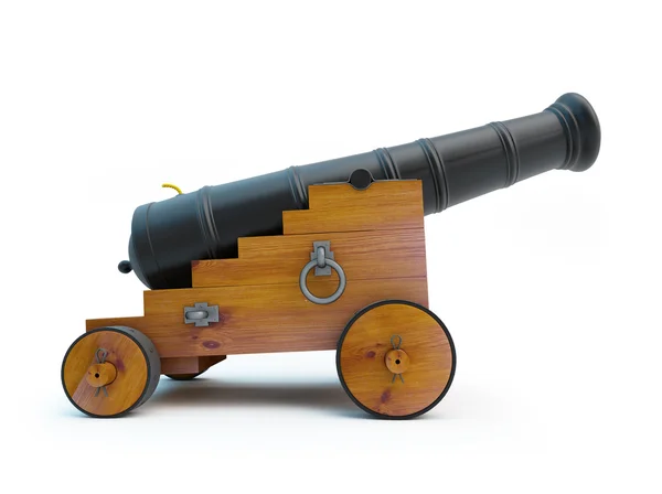 Velho canhão pirata — Fotografia de Stock