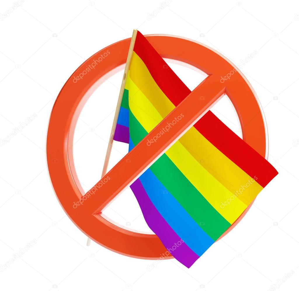 No gay and lesbian flag