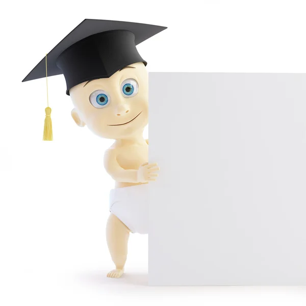 Bébé forme de chapeau de graduation préscolaire — Photo