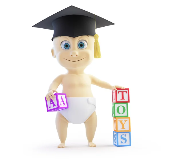 Gorra de graduación preescolar bebé —  Fotos de Stock