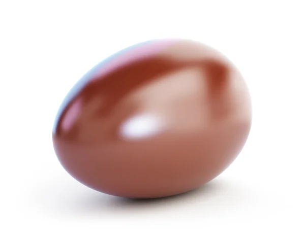 Chocolate egg with bow — Stock Photo, Image