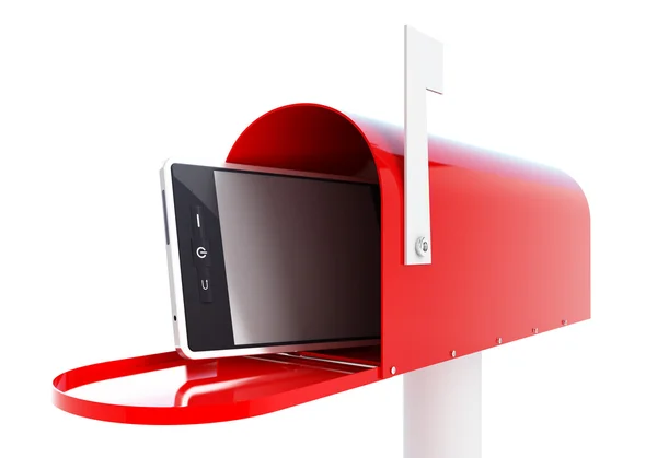 Mailbox Telefon 3D Illustrationen — Stockfoto