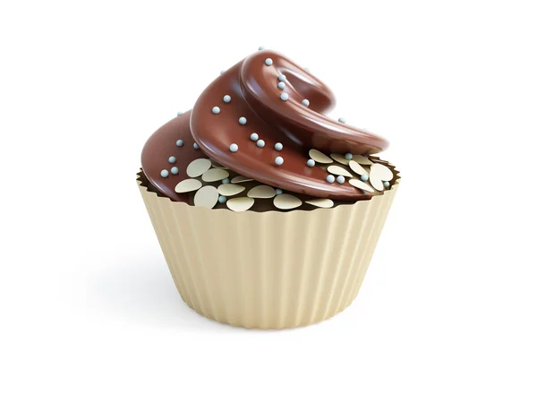 Cupcakes 3d on a white background — Stock Photo, Image