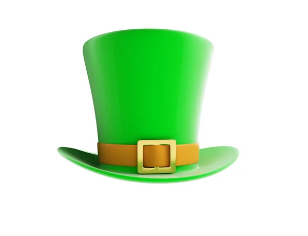 St. Patrick's day green hat on a white background — Stock Photo, Image