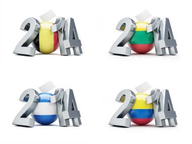 Romanya, el salvador, Kolombiya, Litvanya 2014 seçimlerinde