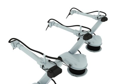 Endüstriyel robot kol izole