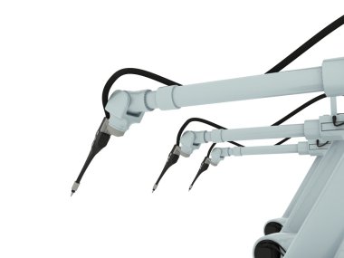 Endüstriyel robot kol izole