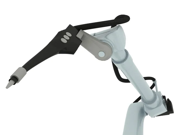 Industrial Robotic Arm Isolated — Stock Photo, Image