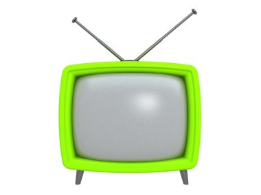 Retro tv-toestel. geïsoleerd