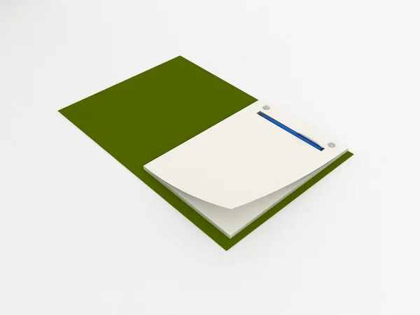Cuaderno aislado —  Fotos de Stock