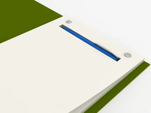 Notebook isolated — Stock Photo, Image