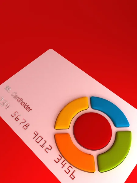 Carte de crédit - télécommande avec boutons — Photo
