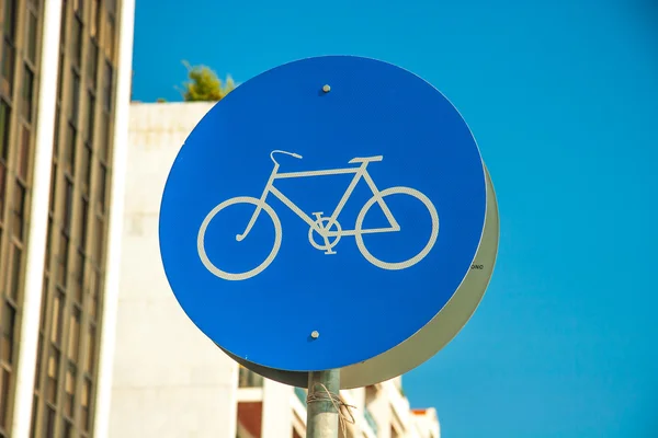 Bicycle lane road — Stock Photo, Image