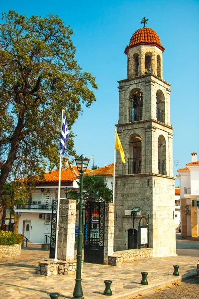 Igreja Velha na cidade de montanha Litichoro — Fotografia de Stock