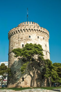 Selanik şehrindeki beyaz kule.