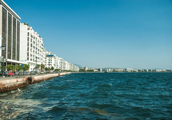 Hoofdweergave op thessaloniki embankment — Stockfoto