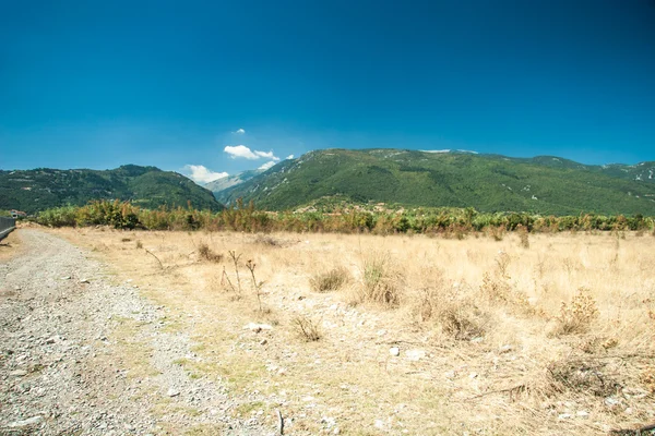 Uitzicht op de bergen - nationaal park olympus — Stockfoto