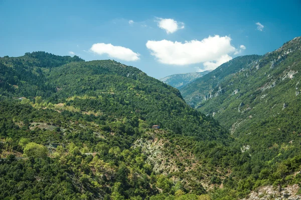 Uitzicht op de bergen - nationaal park olympus — Stockfoto