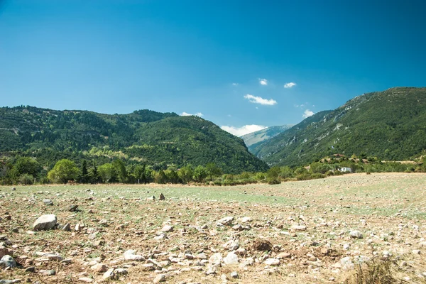 Uitzicht op de bergen - nationaal park olympus — Stockfoto