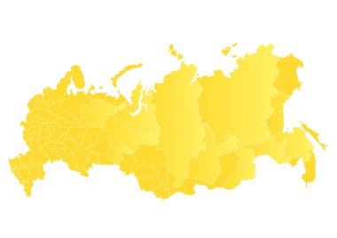 vektör harita Rusya Federasyonu