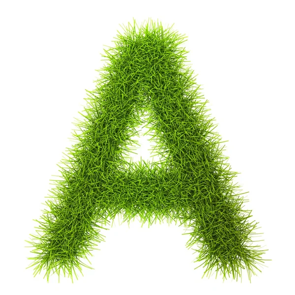 Style d'herbe alphabet cyrillique Lettres et chiffres — Photo