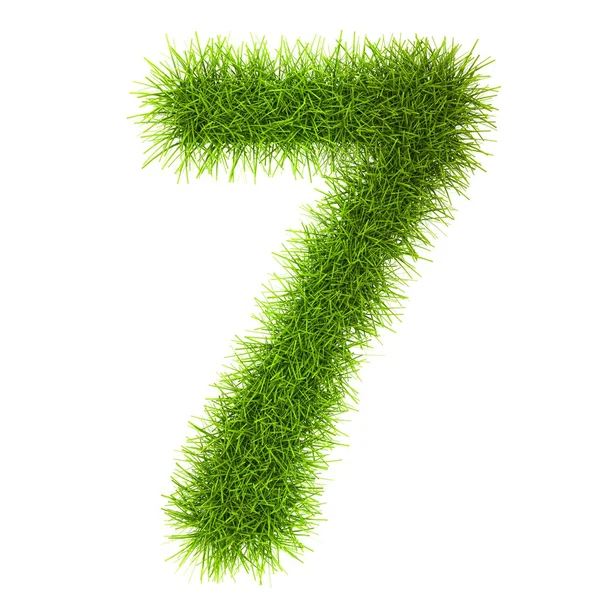 Grass style Numbers — Stock Photo, Image